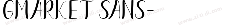 Gmarket Sans字体转换